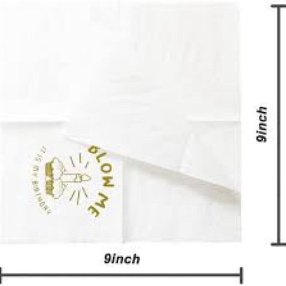 NEW Bulk Funny Blow Me It’s My Birthday Cocktail Party Napkins - Picture 4 of 6